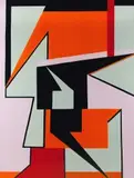 Katarzyna Chmiel Kate HopE, Geometric13, 2019, 2019, akryl, płótno