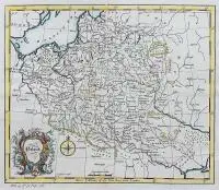 Poland by John Gibson, Mapa ziem Rzeczpospolitej, pochodząca z dzieła Thomasa Salmona „The universall traveler, or a compleat description…”, Lo, sold Mar 2020