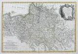 Carte generale de la Pologne avec tous les Etats… by Giovanni Antonio Rizzi Zannoni, Mapa ziem Rzeczpospolitej, stan pierwszy, ok. 1767 miedzioryt kolorowany liniowo, 32, sold Mar 2020