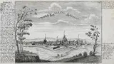 Gabriel Bodenehr, Elbing, Widok Elbląga, Augsburg 1720 miedzioryt