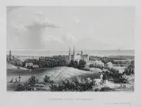 Henry Winkles, Kloster Oliva bei Danzig, Opactwo cysterskie w Oliwie, według B. Petersa, 1840 staloryt