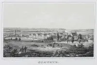 Schwetz by C. A. Mann, Widok Świecia, Zakład Litograficzny C. G. Kantera, Kwidzyn, ok. 1850 litografia, sold Mar 2020
