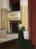 Monika Marchewka, Scena, 2019, 2019, olej, płótno