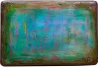 Wojciech Leder, Małe kuszenie św. Antoniego III, 2014, 2014, lakier samochodowy, pigment, mika, płyta