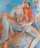Juliusz Lewandowski, Akt czerwony, 2016, 2016, akryl, płótno