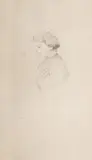 Jacek Malczewski, Popiersie dziecka z lewego profilu, ołówek, papier, 21
