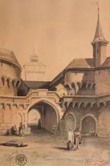 M. Gielniewski, Kraków, 1882 r., 1882, akwarela, papier