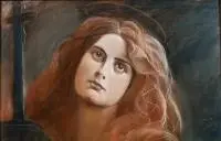 Michał Ichnowski, Maria Magdalena, 1913 r., 1913, pastel, tektura