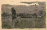 Jan Stanisławski, Sad ukraiński (Krajobraz o zmroku), 1904 r.
