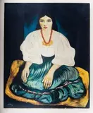 Cyganka by Moïse Kisling, litografia barwna, papier, 58, sold Jan 2020