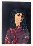 Brunetka by Moïse Kisling, litografia barwna, 49, sold Jan 2020