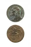 Konstanty Laszczka, Plakieta z wizerunkiem Leona Wyczółkowskiego (awers), figura pegaza (rewers), brąz patynowany