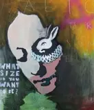 Eda Yukov, Alice, 2019, 2019, technika mieszana, płótno
