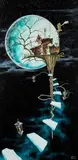 Dariusz Franciszek Różyc, Magic moon, 2019, 2019, akryl, płótno