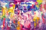 Violet Mako, 2019 by Gossia Zielaskowska, 2019, akryl, płótno, sold Dec 2019
