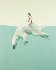 Roma Jaruszewska, Polar bear, 2018, 2018, olej, płótno