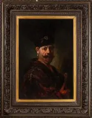 Teodor Buchholz, Portret Andrzeja Reja - wnuka Mikołaja Reja, wg Rembrandta van Rijn, olej, płótno, 80