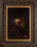 Teodor Buchholz, Portret Andrzeja Reja - wnuka Mikołaja Reja, wg Rembrandta van Rijn, olej, płótno, 80