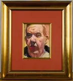 Autoportret by Stanisław Kamocki, akwarela, papier, 18, sold Dec 2019