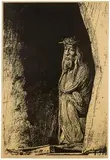 Henryk Rogoziński, Motywy cmentarne, 1987 r., 1987, guma, papier