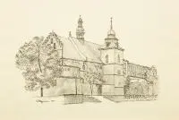 Czesław Stępień, Klejnoty Krakowa - teka z 9 litografiami, litografia, papier czerpany