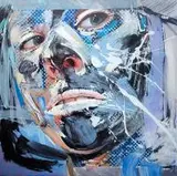 Marcelina Groń, Poruszenie, 2015, 2015, akryl, płótno