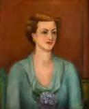 Portret kobiety by Henryk Hayden, olej, płótno, sold Nov 2019