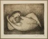 Jerzy Mierzejewski, L Amour, 1976 r., 1976, litografia, papier