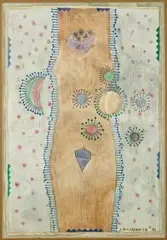 Jan Aniserowicz, Kompozycja, 1976 r., 1976, akwarela, papier