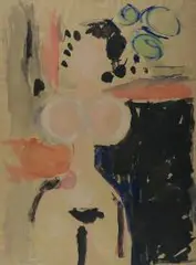 Tadeusz Dominiku, Akt, lata 60. XX w., akwarela, papier