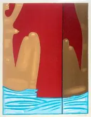 Jerzy Nowosielski, Akt, litografia, papier