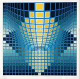 Bez tytułu by Victor Vasarely, serigrafia, papier, 61, sold Nov 2019
