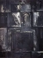 Roman Opałka, Abstrakcja, ok. 1962, 1962, olej, płótno