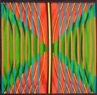 Interferencje, 1971 by Jan Ziemski, 1971, technika własna, sold Oct 2019