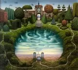 Jacek Yerka, Tajemniczy ogród, 2000