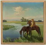 Wawrzyniec Chorembalski, U wodopoju, 1958 r.