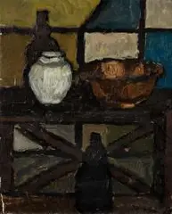Jacek Żuławski, Martwa natura, 1963 r., 1963, olej, płótno