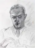 Maja Berezowska, Portret mężczyzny, 1946 r.