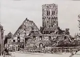 Antoni Suchanek, Stary Młyn - Gdańsk, litografia, papier