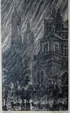 Stefan Wyrwicz, Deszcz, grafika, papier