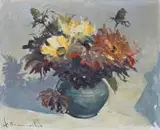 Henryk Baranowski, Kwiaty w wazonie, 1983 r.