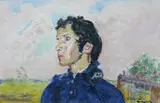 Samotność by Wlastimil Hofman, olej, płótno, 40, sold Sep 2019