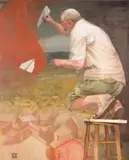 Piotr Betlej, Samoloty, 2018, 2018, olej, płótno