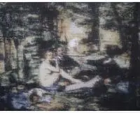 Bartosz Czarnecki, Édouard Manet - śniadanie na trawie, 2018, 2018, olej, płótno