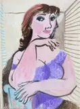 Jan Szancenbach, Krystyna w fioletowej bluzce, 1954 r.