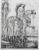Ryszard Stryjec, Meluzyna, 1987 r., 1987, akwaforta, papier