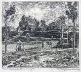 Kazimierz Śramkiewicz, Brześć Kujawski IV, 1942 r., 1942, linoryt, papier