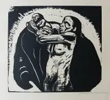 Sieben Holzschnitte zum Krieg, 1921/22 by Käthe Kollwitz, Siedem drzeworytów na temat wojny 1. Das Opfer 2. Die Freiwilligen 3. Die Eltern 4. Die Witwe I 5. Die Witwe II 6. Die M, sold Jul 2019