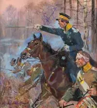 Wojciech Kossak, Bitwa pod Grochowem, 1941 r., 1941, olej, tektura