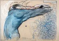 Aleksander Korman, Kaszalot albo waleń, 2009, 2009, pastel, papier